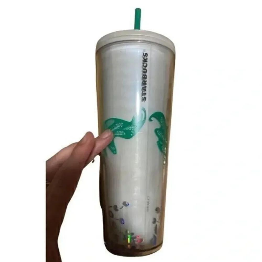 Starbucks 2022 Christmas Holiday Mint Pearl‎ Mermaid Siren Tumbler 24oz